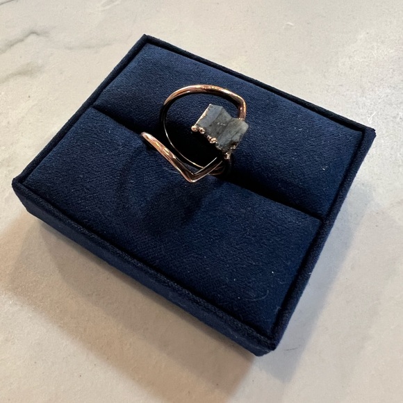 Copper & Agate Handmade Ring - Picture 2 of 7